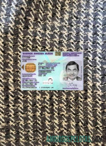 Sweden ID olhar de foto frente modelo